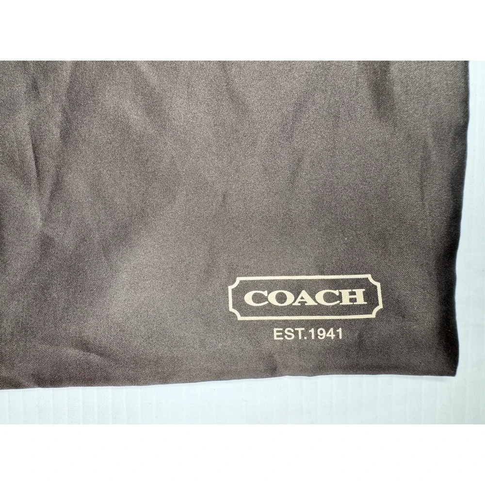 Large Coach Est 1941 Brown Drawstring Dust bag 16